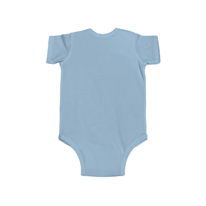 Infant Bodysuit – "Let Your Light Shine Before Others" Newborn Baby Onesie (Grey)