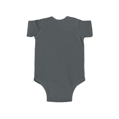 Infant Bodysuit – "Let Your Light Shine Before Others" Newborn Baby Onesie (Grey)