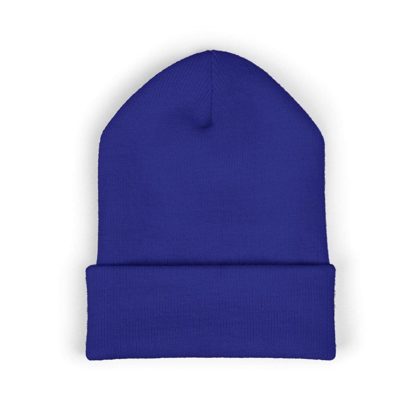 Embroidered Olive 'Let It Be' Cuffed Beanie