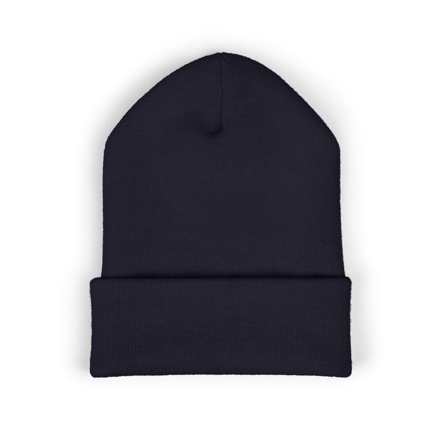 Embroidered Olive 'Let It Be' Cuffed Beanie