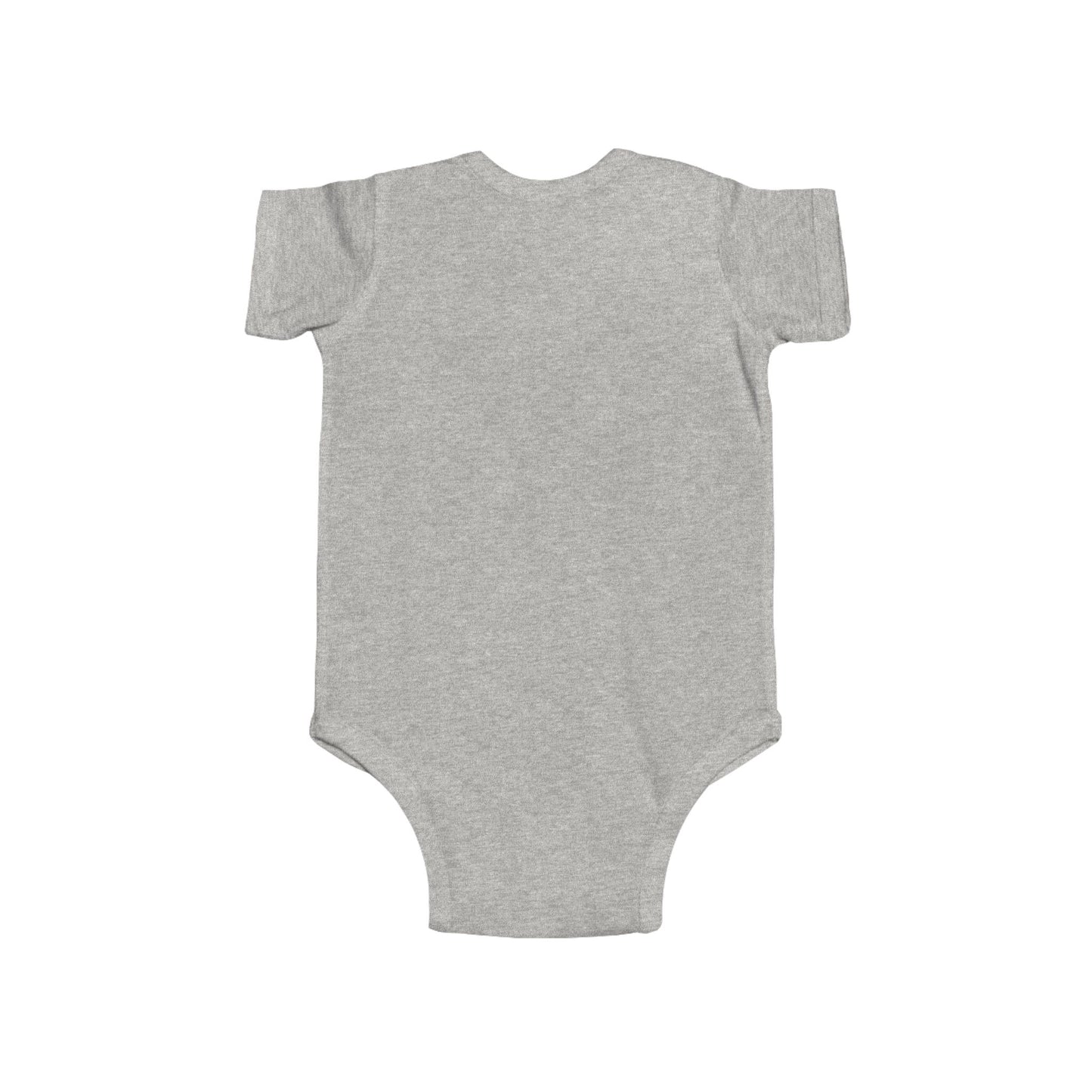 Infant Bodysuit – "Let Your Light Shine Before Others" Newborn Baby Onesie (Grey)