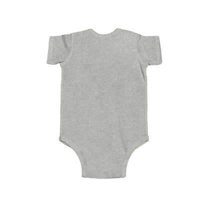 Infant Bodysuit – "Let Your Light Shine Before Others" Newborn Baby Onesie (Grey)