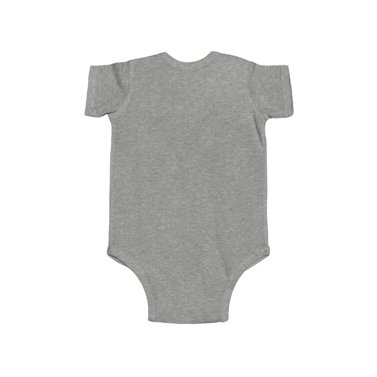 Infant Bodysuit – "Let Your Light Shine Before Others" Newborn Baby Onesie (Grey)