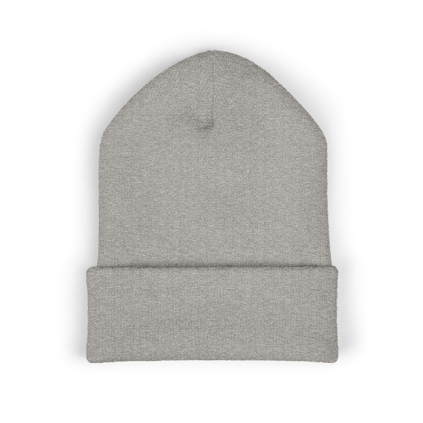 Embroidered Olive 'Let It Be' Cuffed Beanie