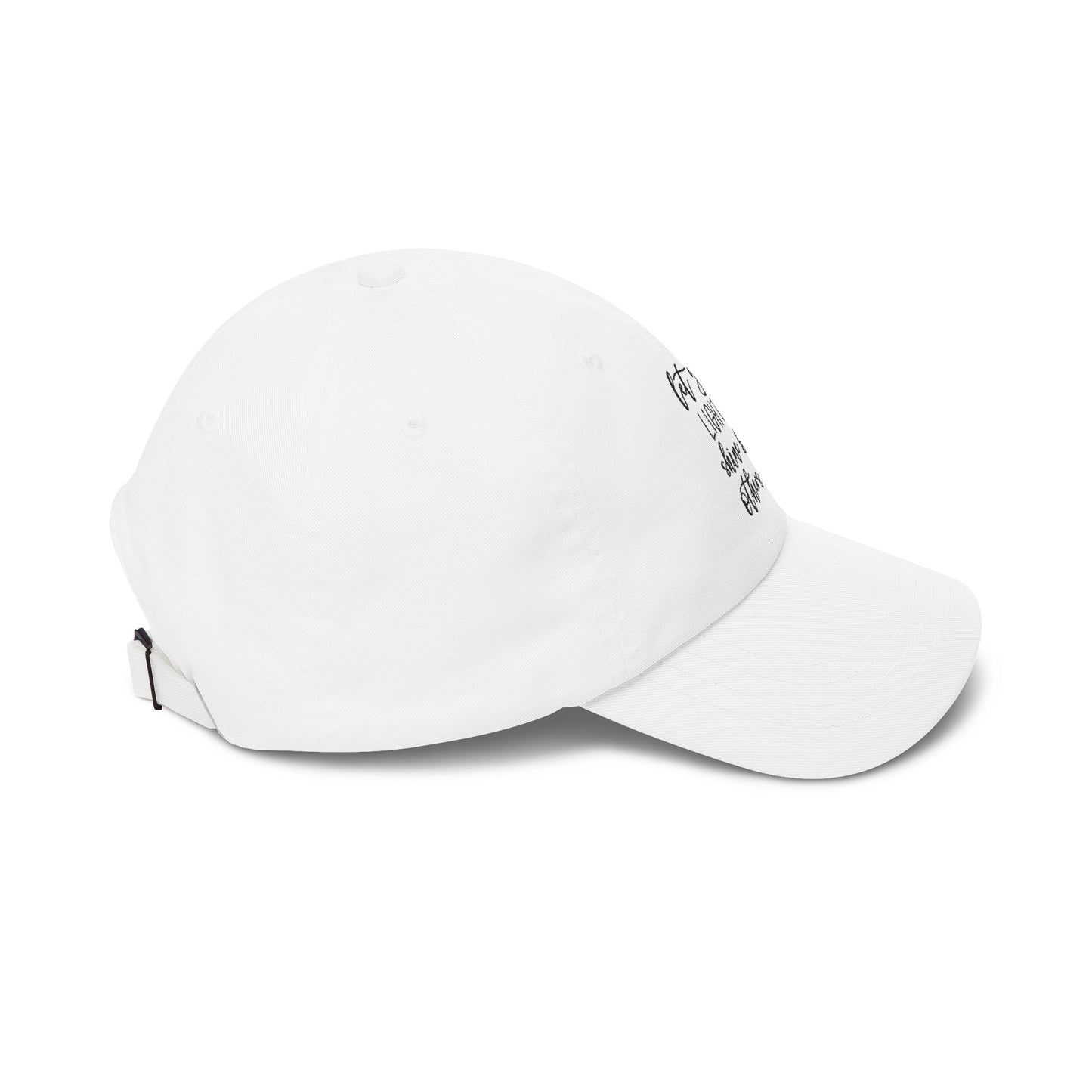 Dad Cap — "Let Your Light Shine Before Others" Inspirational Embroidered Hat